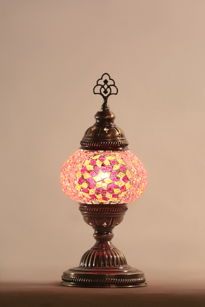 No2 Size Antique Mosaic Table Lamp